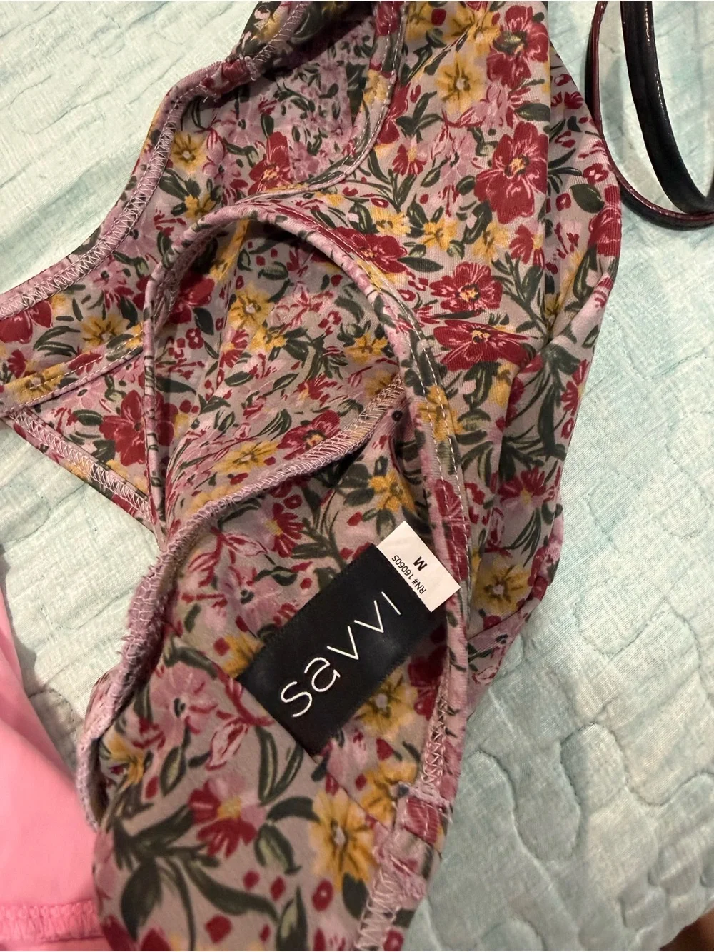 Savvy Floral Print Seamless Sports Bra & Legging Set - Pink Green S-M
